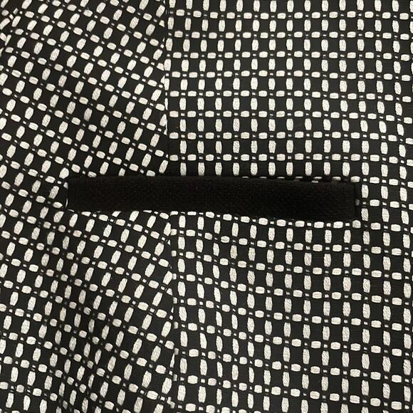 Talbots collarless black and white open front jacket blazer size 2 petite - Picture 3 of 7